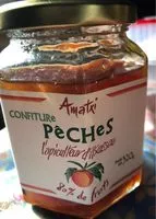 Mängden socker i Confiture de pêches