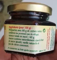 Mängden socker i Cerises noires