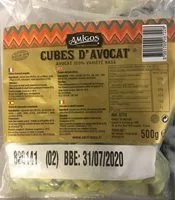 Mängden socker i Cubes d'avocat