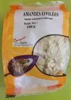 Mängden socker i Amandes effilées