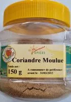 Mängden socker i Coriandre moulue