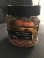 Mängden socker i Noix de cajou grillees et salees