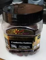 Mängden socker i Cranberries Entières