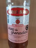 Mängden socker i Sirop de grenadine