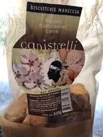 Mängden socker i Canistrelli Maniccia Amandes