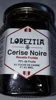 Mängden socker i Confiture cerise noir