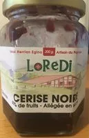 Mängden socker i Confiture Cerise noire 65%