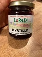 Mängden socker i MYRTILLE