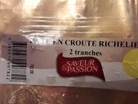 Mängden socker i Pâte en croute richelieu