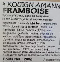 Mängden socker i 4 Kouign Amann Framboise