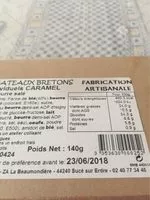 Mängden socker i Gâteaux Bretons Individuels Caramel