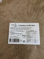 Mängden socker i Galettes de ble noir