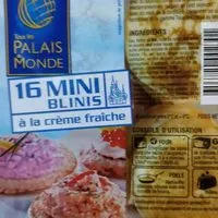 Mängden socker i 16 mini blinis a la crème