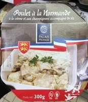 Mängden socker i Poulet à la Normande à la crème et aux champignons accompagné de riz