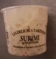 Mängden socker i Les délices à  tartiner - surimi saveur crabe