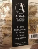 Mängden socker i Nem aux legumes et sauce a base de poisson