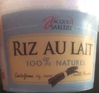 Mängden socker i Riz au lait 100% naturel