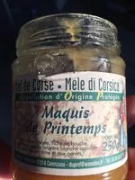 Mängden socker i Miel de maquis Corse AOP