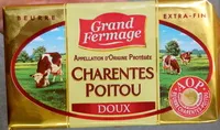 Mängden socker i Charentes Poitou Doux AOP (82 % MG)