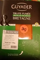 Mängden socker i Truite fumée élevée en eau douce Bretagne