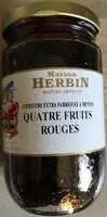 Mängden socker i Confiture 4 fruits rouges