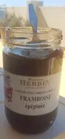 Mängden socker i Confiture herbin extra framboise épépinée