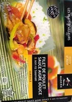 Mängden socker i Poulet sauce aigre douce & son riz basmati
