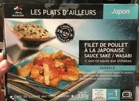 Mängden socker i Filet de poulet a la japonaise sauce saké / wasabi