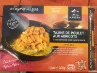 Mängden socker i Tajine de poulet aux abricots et sa semoule cuisinée à  l'huile d'olive