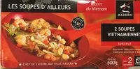 Mängden socker i Soupe Vietnamienne, 2 Fois 250 Grammes, Marque Madern