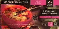 Mängden socker i Soupe aux raviolis chinois