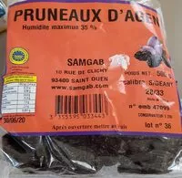 Mängden socker i Pruneaux d'agen