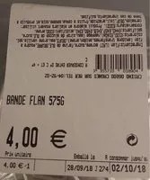 Mängden socker i Bande flan