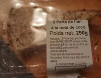 Mängden socker i Flan à la noix de coco