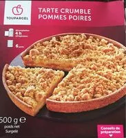 Mängden socker i Tarte crumble pommes poires