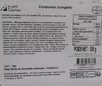 Mängden socker i Couscous congelé