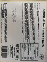 Mängden socker i Langue de bœuf sauce piquante