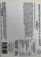 Mängden socker i Boulette au bœuf et à la sauce tomate