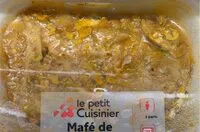Mängden socker i Mafé de poulet eg riz