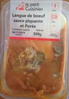 Mängden socker i Langue de boeuf sauce piquante et purée