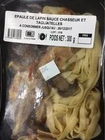 Mängden socker i Epaule de lapin chasseur et tagliatelles