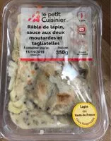 Mängden socker i Rable de lapin sauce aux deux moutardes