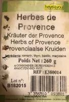 Mängden socker i Herbes de provence