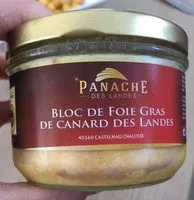 Mängden socker i Bloc de foie gras de canard des Landes