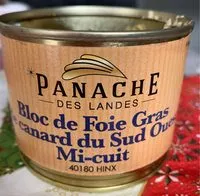 Mängden socker i Bloc de foie gras de canard du Sud-Ouest mi-cuit