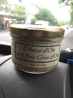 Mängden socker i Rillettes 100% oie