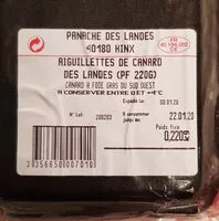 Mängden socker i Découpe de canard du Sud Ouest