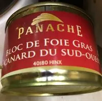 Mängden socker i Bloc de foie gras de canard