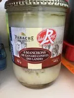 Mängden socker i 6 manchons de canard confit des landes