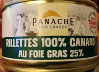 Mängden socker i Rillettes 100% canard au foie gras 25%